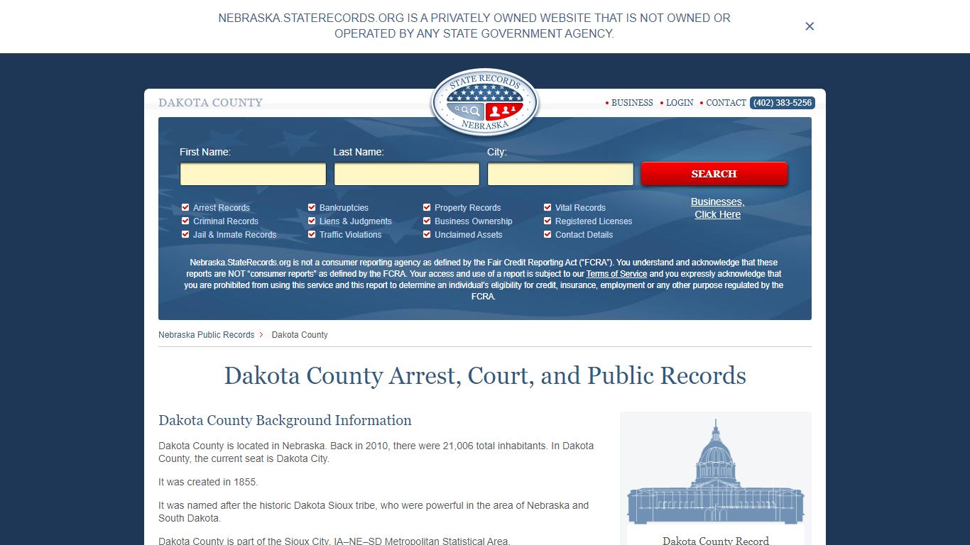 Dakota County Arrest, Court, and Public Records